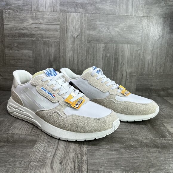 Skechers Street Retro Jogger Men's size 12 Ivory White Running Shoes - Picture 5 of 8